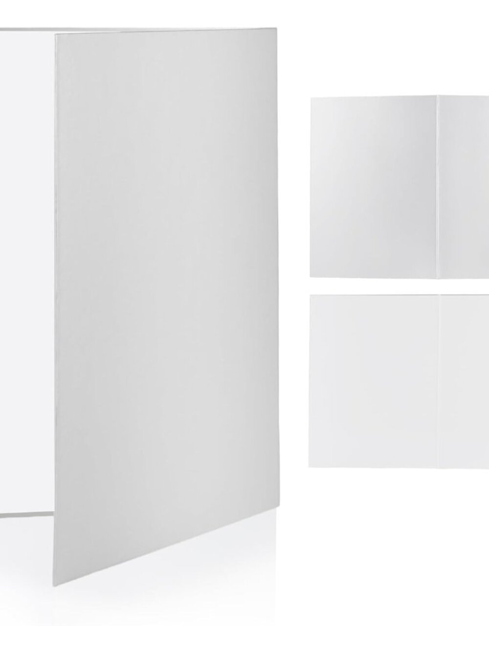 Silver White Photo Backdrop Boards, 2 in 1 Light Reflectors